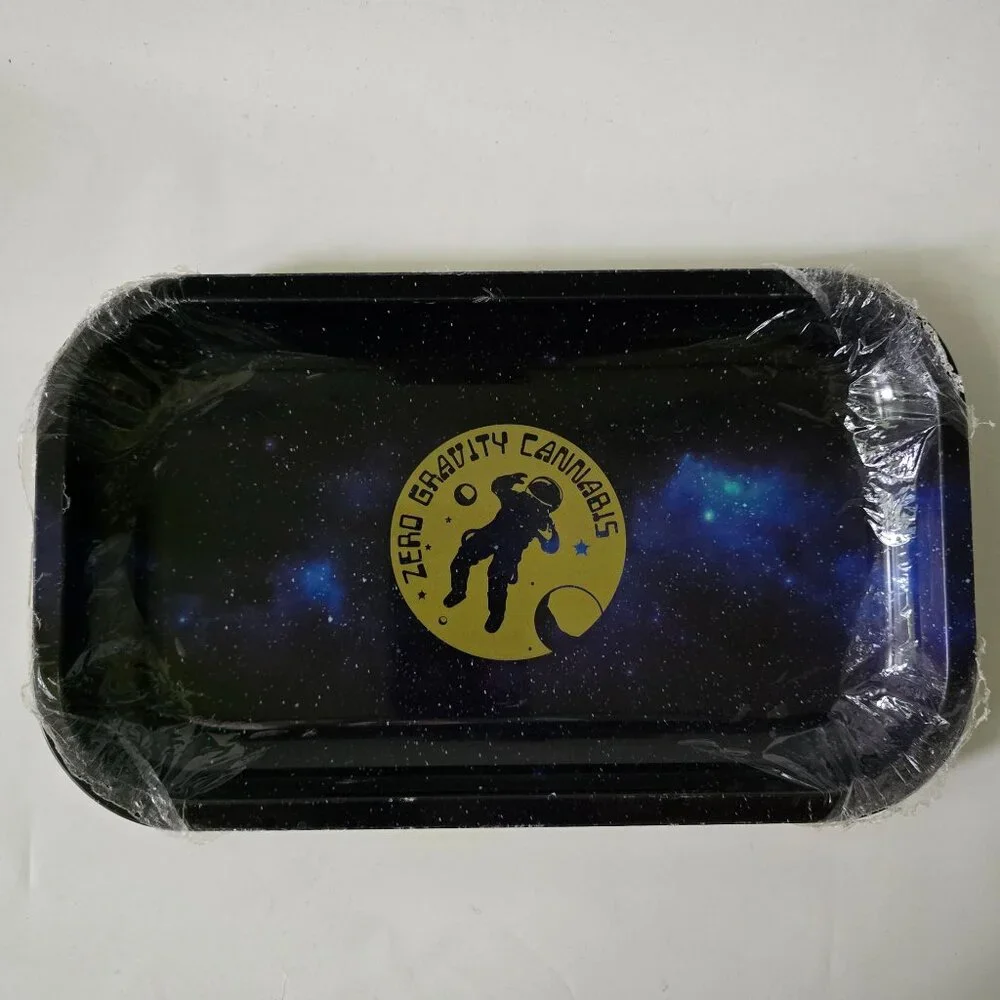 Zero Gravity Cannabis Rolling Tray With Spaceman Design